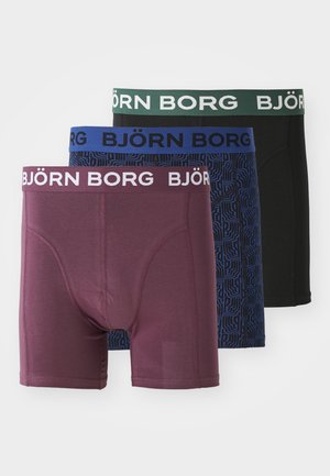 3 PACK - Trunks - dark blue/bordeaux