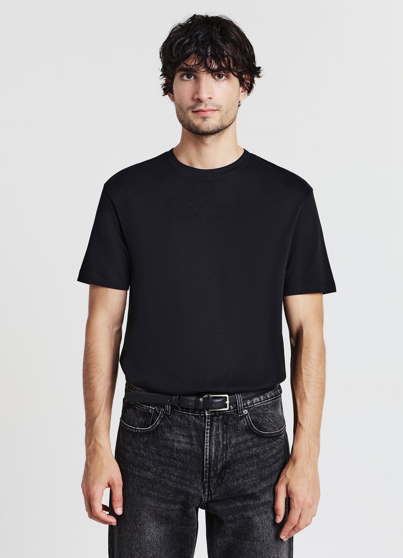 Calliope GIROCOLLO - T-shirt basic - nero