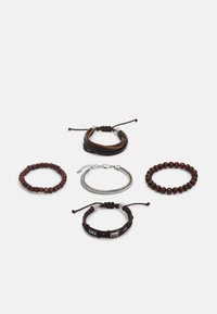 Pier One - 5PACK - Armbånd - brown, silver-coloured Miniaturebillede 1