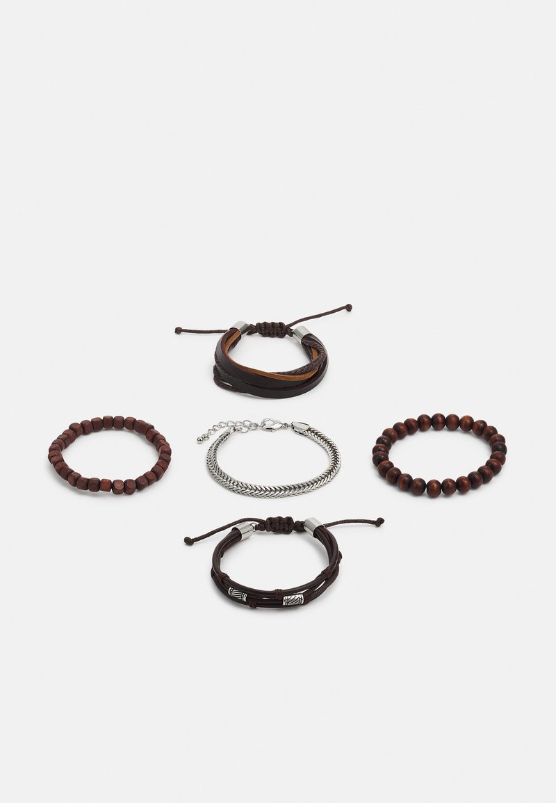 Pier One - 5PACK - Bracciale - brown, silver-coloured, Ingrandire