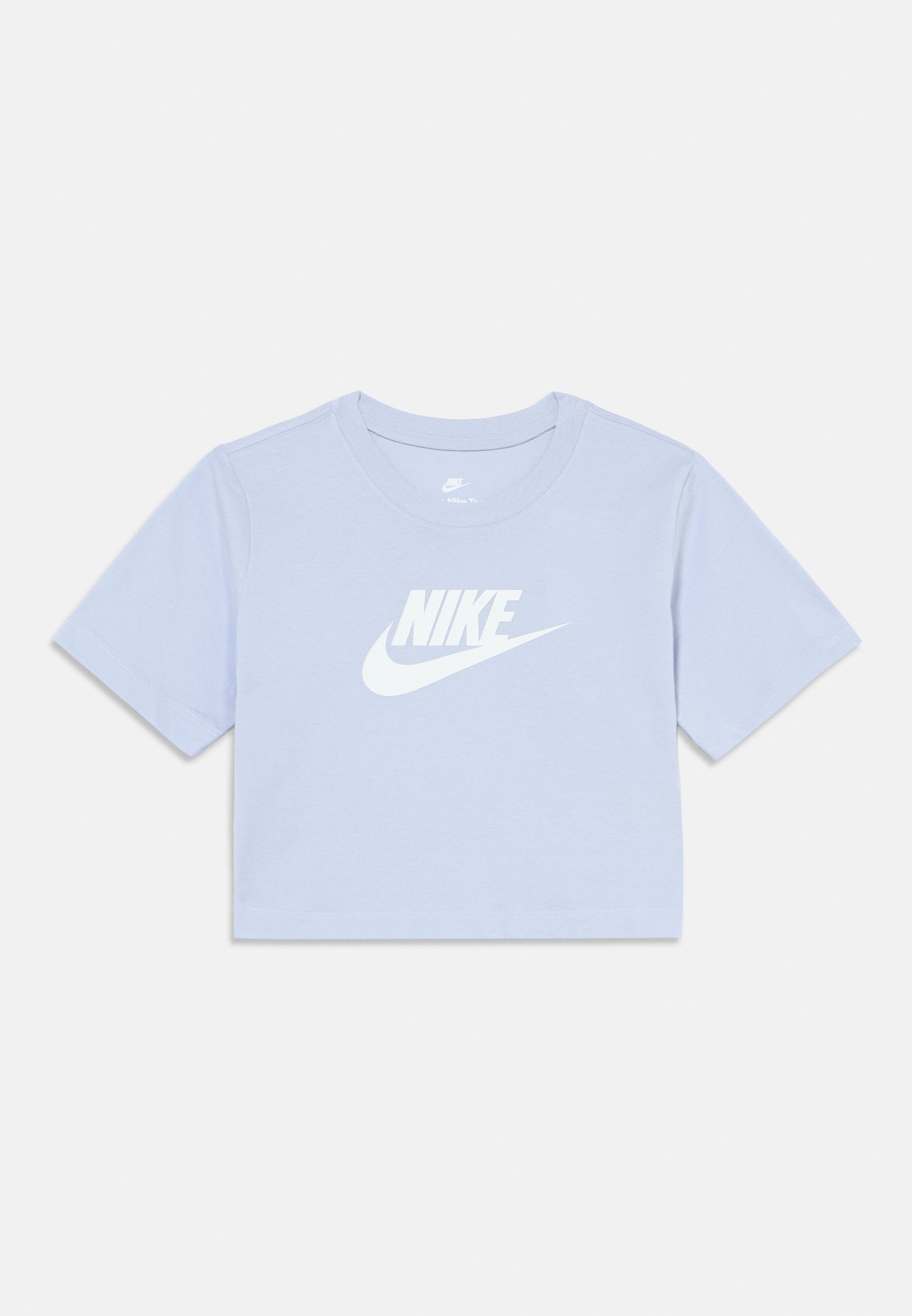 light blue nike crop top