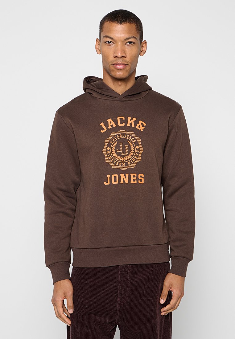 jack & jones Hoodie donkerbruin