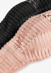 Next 2 PACK GRAPHIC LACE - Grudnjak s naramenicama koje se postavljaju na više načina / bez naramenica - black nude