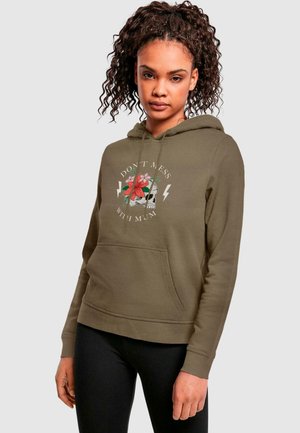 ABSOLUTE CULT MOTHER'S DAY - DONT MESS WITH MUM BASIC HOODY - Hoodie - olive