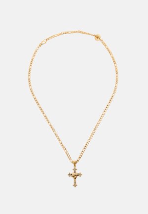 Ed Hardy LOS ANGELES CROSS PENDANT NECKLACE UNISEX - Colier - gold-coloured