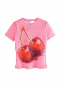 SLIM FIT SHORT SLEEVE - Bluza - pink cherries
