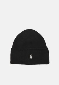 KNIT WOOL BEANIE - Kootud müts - black dust