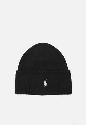 Polo Ralph Lauren KNIT WOOL BEANIE - Kootud müts - black dust