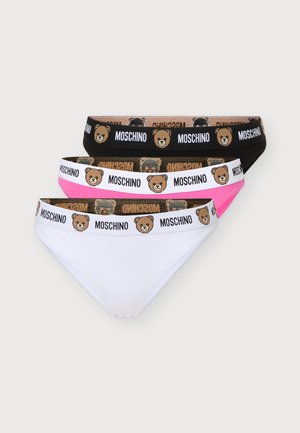 Moschino Underwear, CARRY OVER NEW BEAR 3 PACK - Слипове - black/pink/white