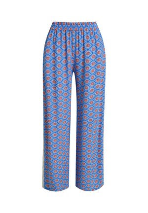 Smith&Soul, SMITH&SOUL GEMUSTERTE HOSE MIT ELASTIKBUND UND HÄKELBORTE - Trousers - indigo
