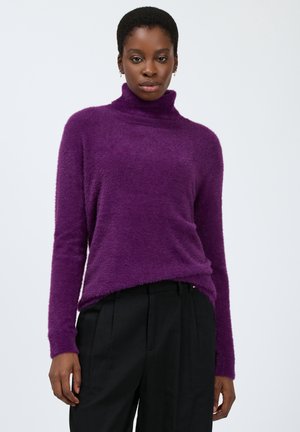 INFLUENCER FLUFFY TURTLENECK PULL - Maglione - purple