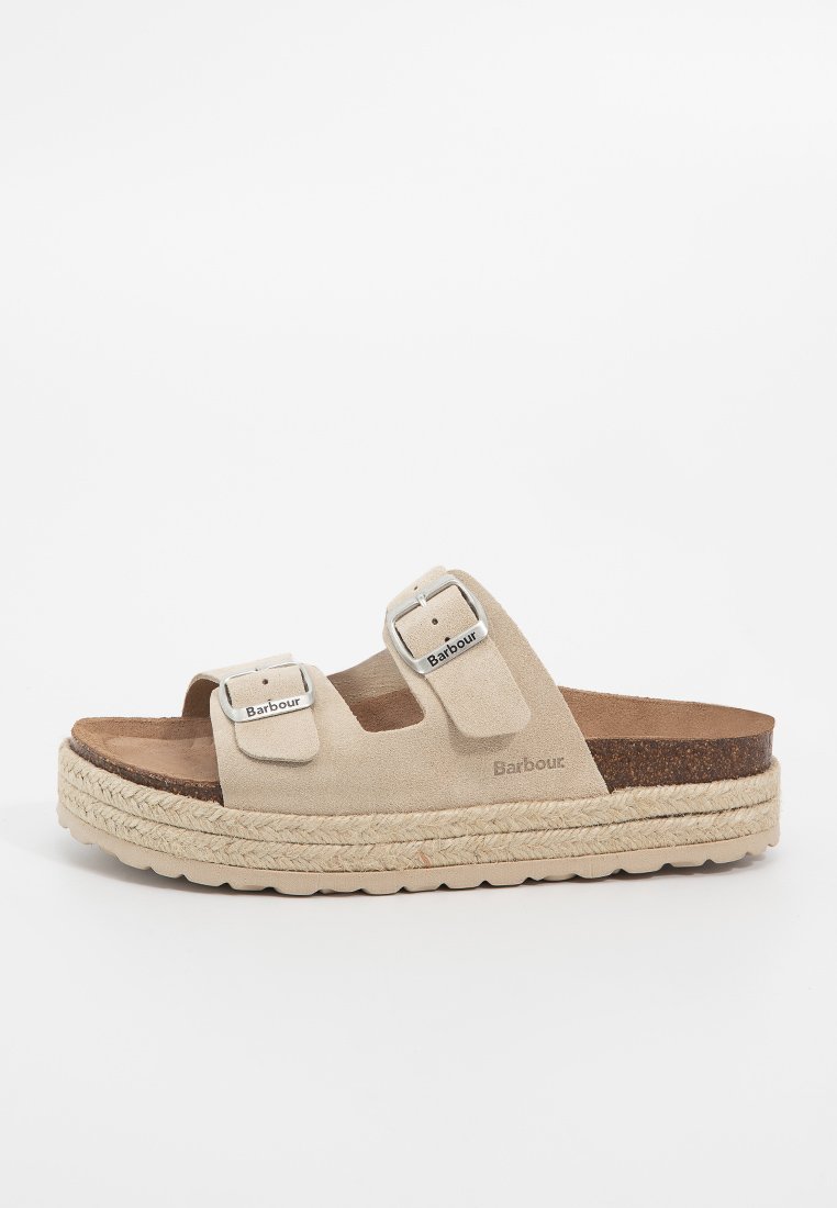 Barbour Muiltjes zandkleur Barbour Muiltjes zandkleur