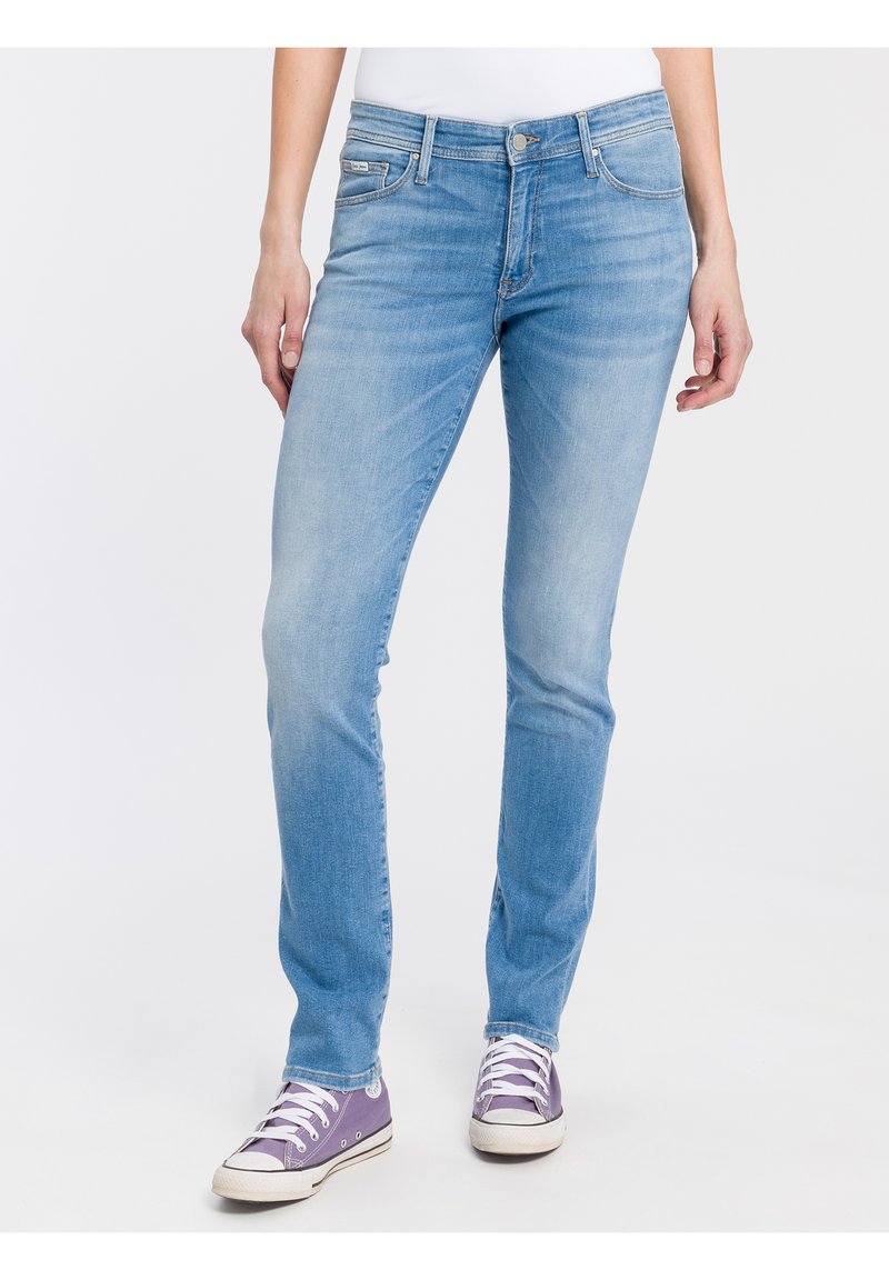 CECIL Jeans in Slim Fit Toronto - Mid Blue Wash | - Cotton Blues