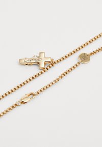 Ed Hardy CROSS & ROSE THORN CUSTOM CAST CRUCIFIX CHAIN NECKLACE UNISEX - Colar - gold-coloured