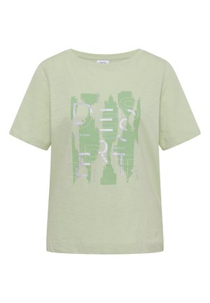 Cecil, T-SHIRT MIT RUNDHALS UND FRONTPRINT - Printtipaita - raw matcha lime