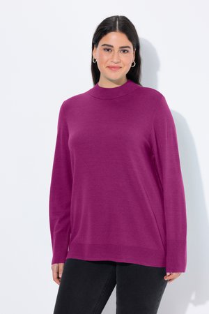 Ulla Popken, STEHKRAGEN - Pullover - berry