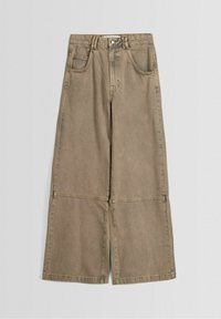 Bershka Flared jeans - dark brown