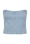 PCBILLO - Top - light blue denim/cloud dancer