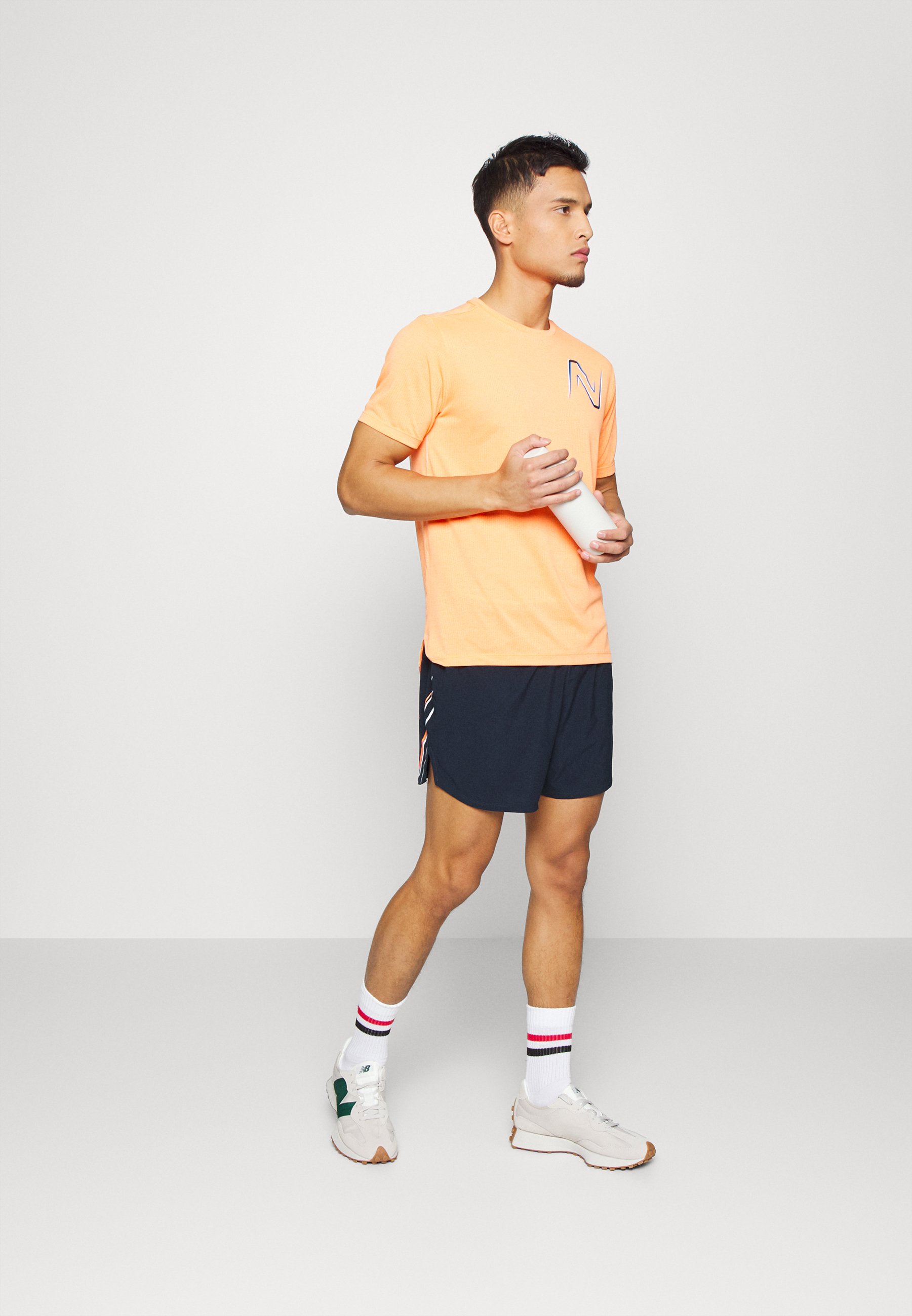 New Balance GRAPHIC IMPACT RUN 5 INCH SHORT - Pantaloncini sportivi -  eclipse/blu scuro - Zalando.it