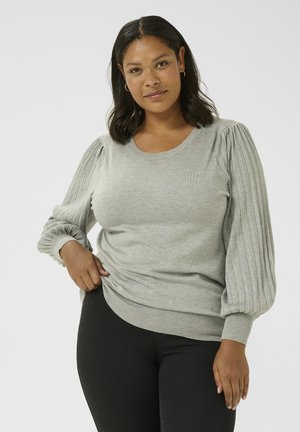 LONI - Striktrøje - grey melange