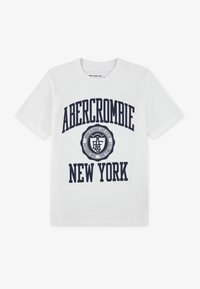Abercrombie & Fitch IVY LEAGUE - T-shirts med print - bright white