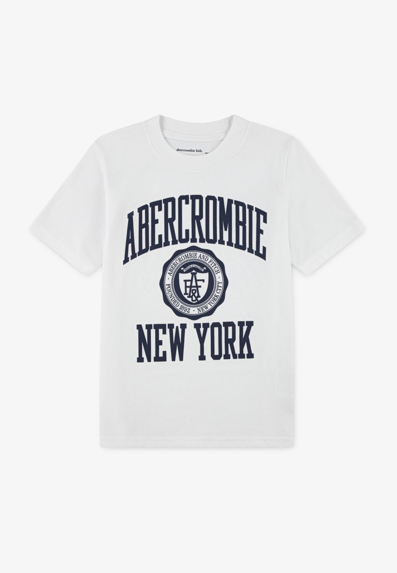 Abercrombie & Fitch IVY LEAGUE - T-shirts med print - bright white