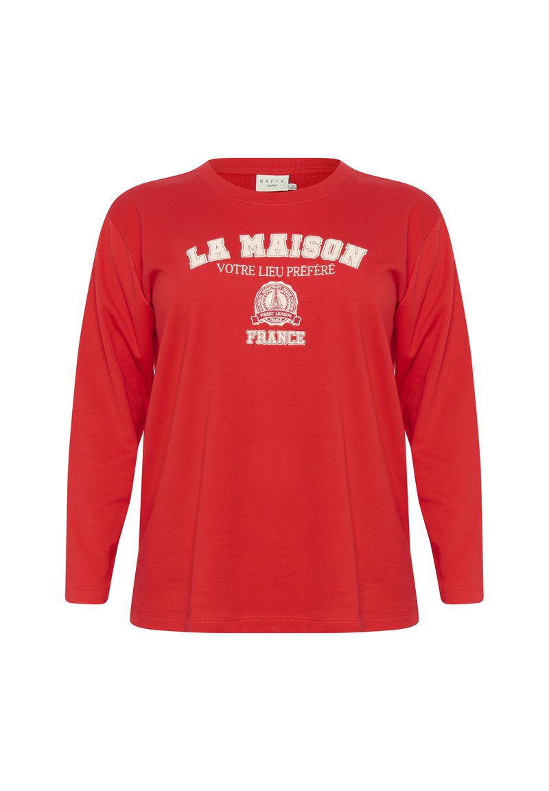 Kaffe Curve Sweater rood