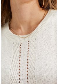 WE Fashion Stickad tröja - white