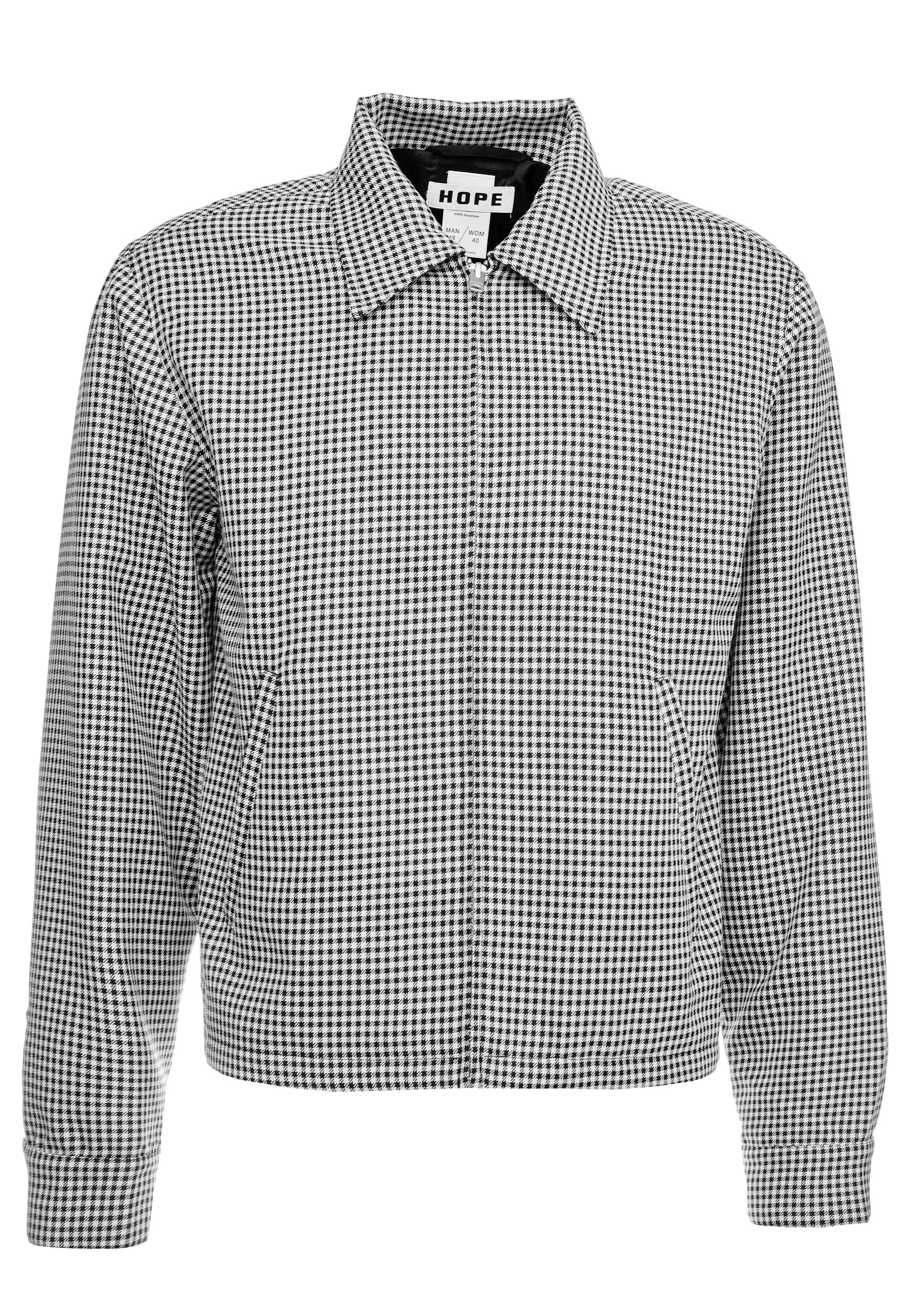 FIFTYFIVE JACKET Tunn jacka black pepita check FIFTYFIVE JACKET Tunn jacka black pepita check