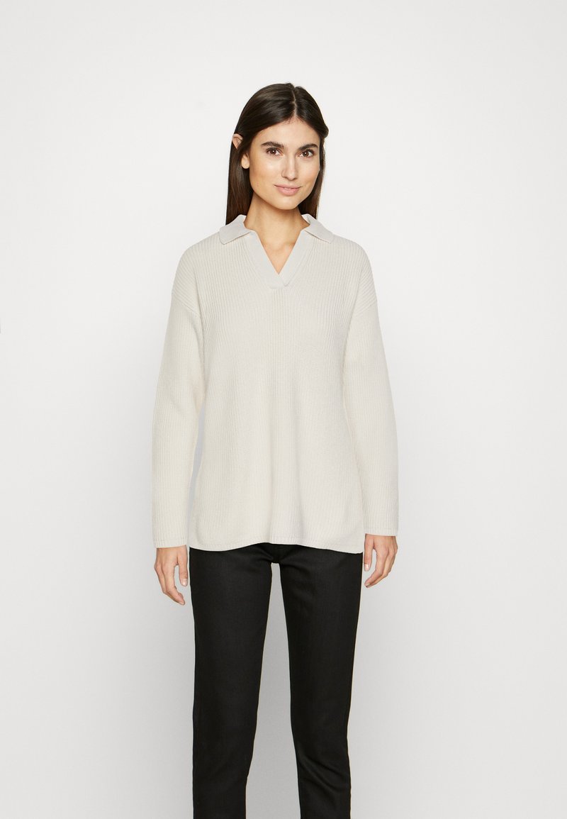 Marks & Spencer COLLARED Jersey de punto ivory/crema Zalando.es