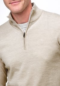 PROFUOMO THE MERINO HALF ZIP - Maglione - beige
