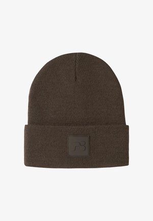 Name it, MÜTZE STRICK UNISEX - Huer - seal brown