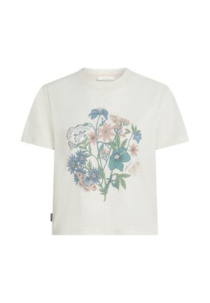 icebreaker, CROP - T-shirts print - ecru hthr