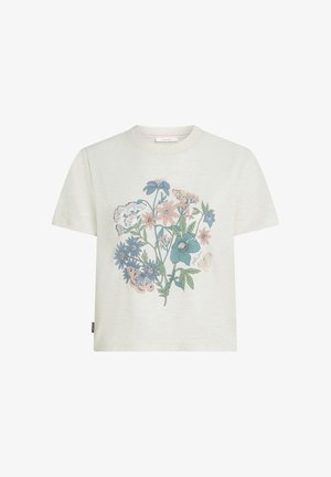 icebreaker, CROP - T-shirts print - ecru hthr