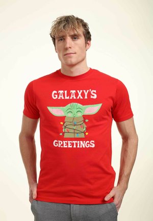 MANDALORIAN GALAXYS  - T-Shirt print - red