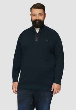 s.Oliver MIT HOCHGESCHLOSSENEM KRAGEN - Jumper - navy