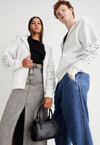 Jack & Jones JORWEB ZIP HOOD UNISEX - Sweatjakke - bright white