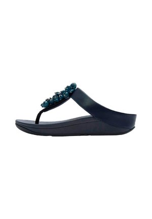 FitFlop, SANDALIAS PLANAS MUJER FITFLOP FINO BEAD-CLUSTER - Chanclas de baño - blue