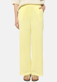 WIDE  - Püksid - yellow pastel