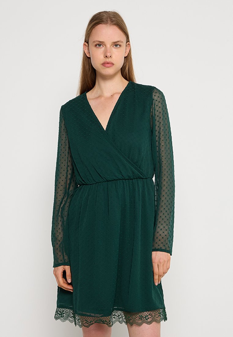 Vero Moda Blousejurk donkergroen