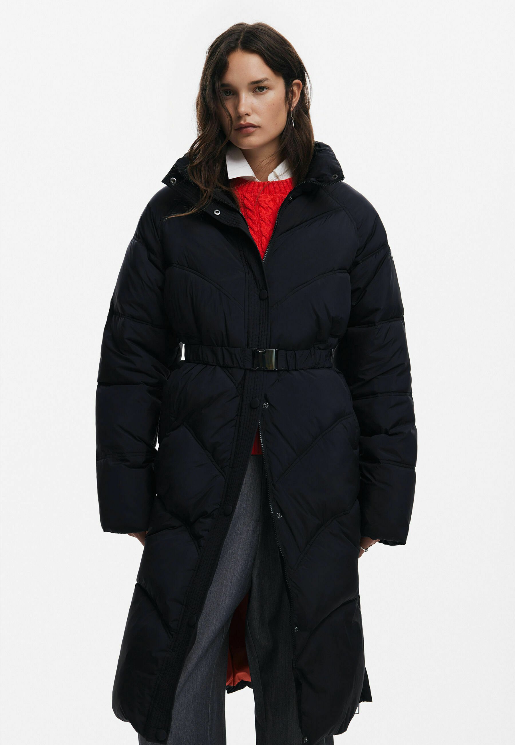 Abrigo Desigual Mujer Pantalón Corto Acolchado Para Mujer Estilo