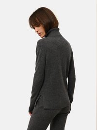 Just Cashmere COL ROULÉ - Maglione - mottled anthracite