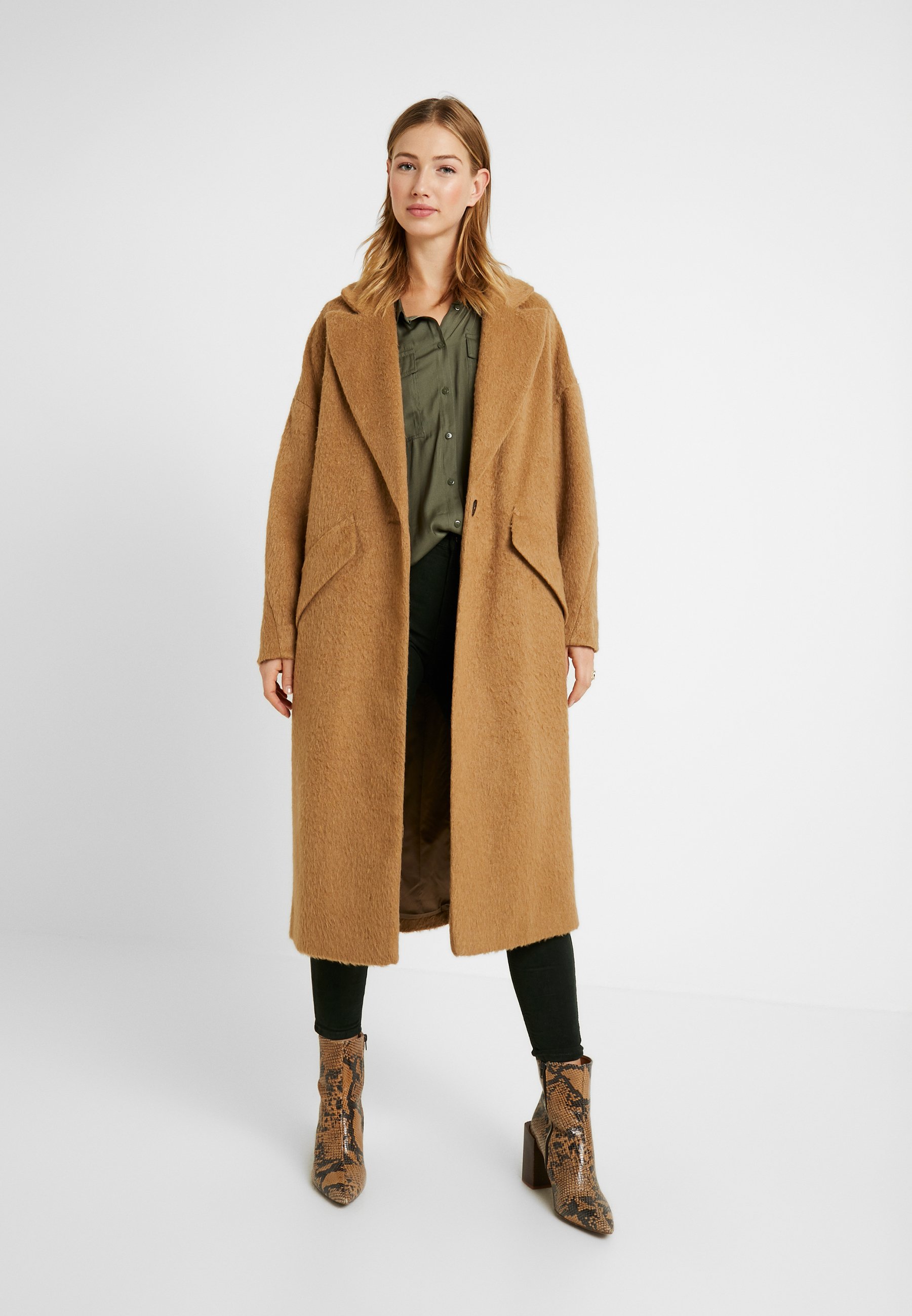 topshop brushed coat