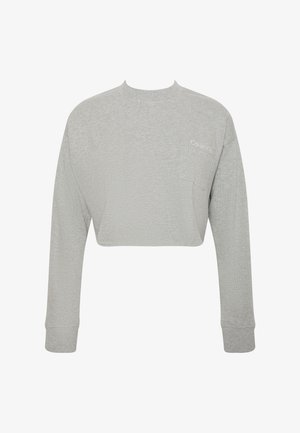 Calvin Klein Underwear, CROP LOGO COTTON JERSEY - Nachtwäsche Shirt - grey heather