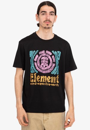 Element T-Shirt print - fbk