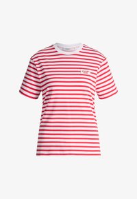 Geselecteerd, rot weiß gestreift