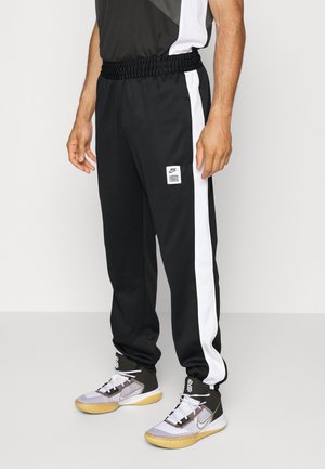 M NK TF STARTING 5 FLEECE PAN - Pantaloni sportivi - black/white/smoke grey