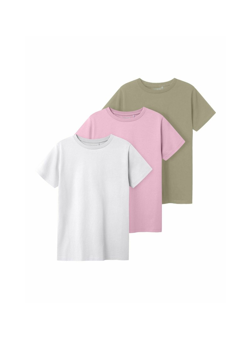 TWO SOON 3 PACK T-SHIRT - T-Shirt basic - bright white/offwhite - Zalando