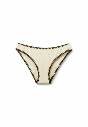 Calzedonia, BICOLOR EMBROIDERY - Bikini-Hose - white
