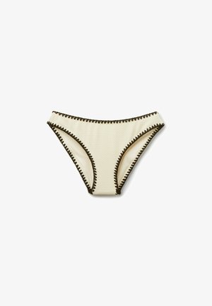Calzedonia, BICOLOR EMBROIDERY - Bikini-Hose - white